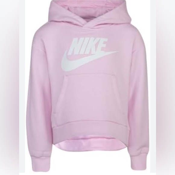 Nike Other - Nike Kids Light Pink Fleece Hi-Low Pullover Hoodie Sweatshirt sz XL